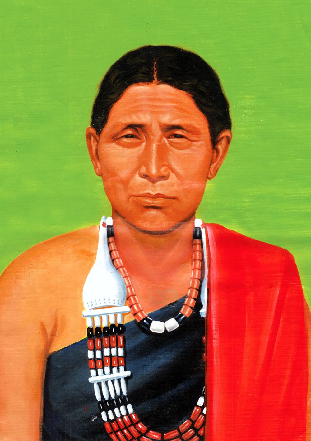 A painting of the first woman GB Teli Kiba.
